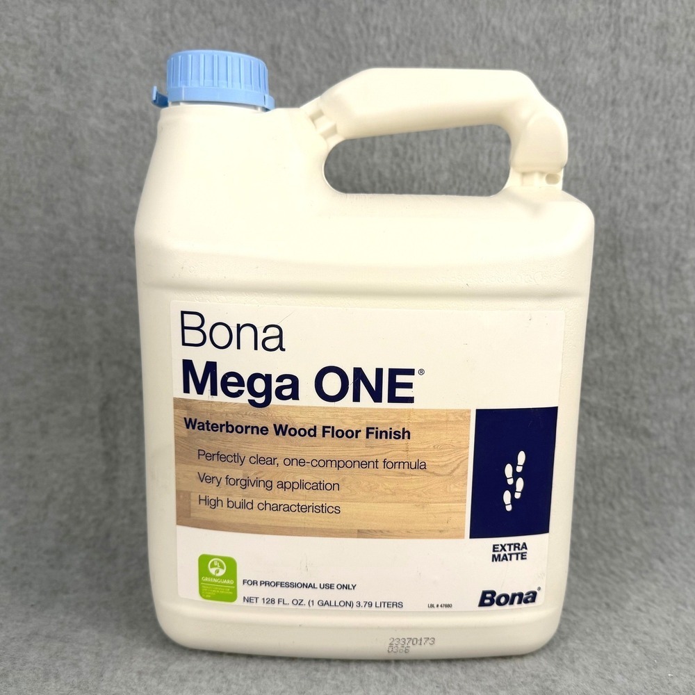 Bona Mega ONE Wood Floor Finish 3 qt full Extra Matte Clear Waterborne Opened